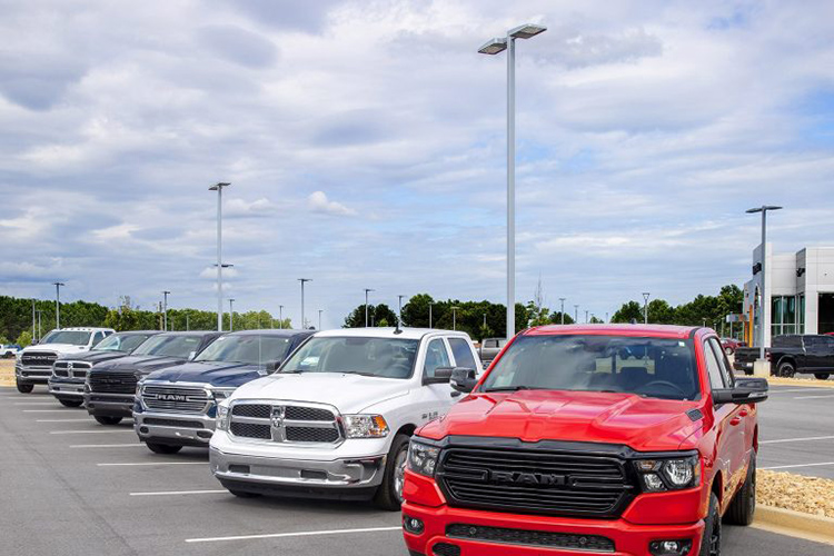 Jeep Dealership Outdoor Inventory Lighting