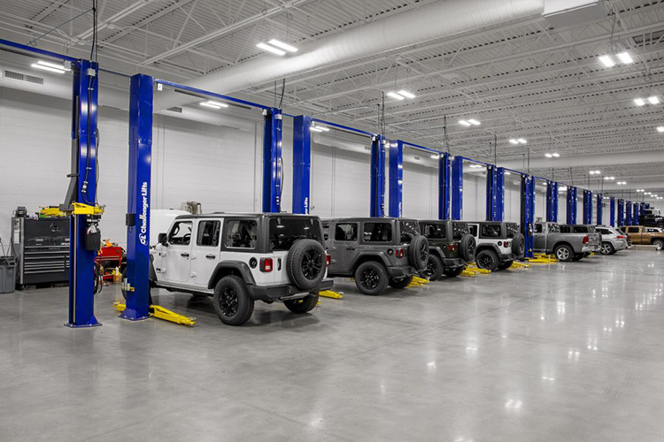 Jeep Dealership Service Bay Lighting