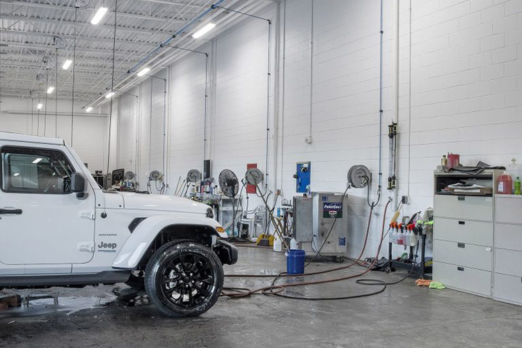 Jeep Dealership Washing Bay Lighting